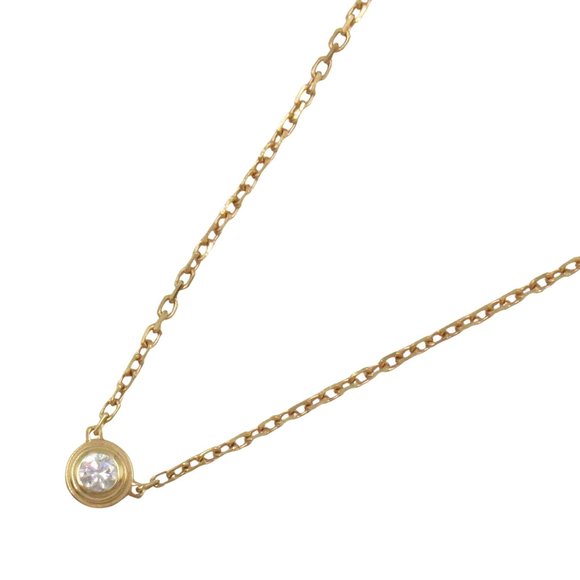CARTIER 18k Rose Gold Diamond Necklace - Picture 1 of 6
